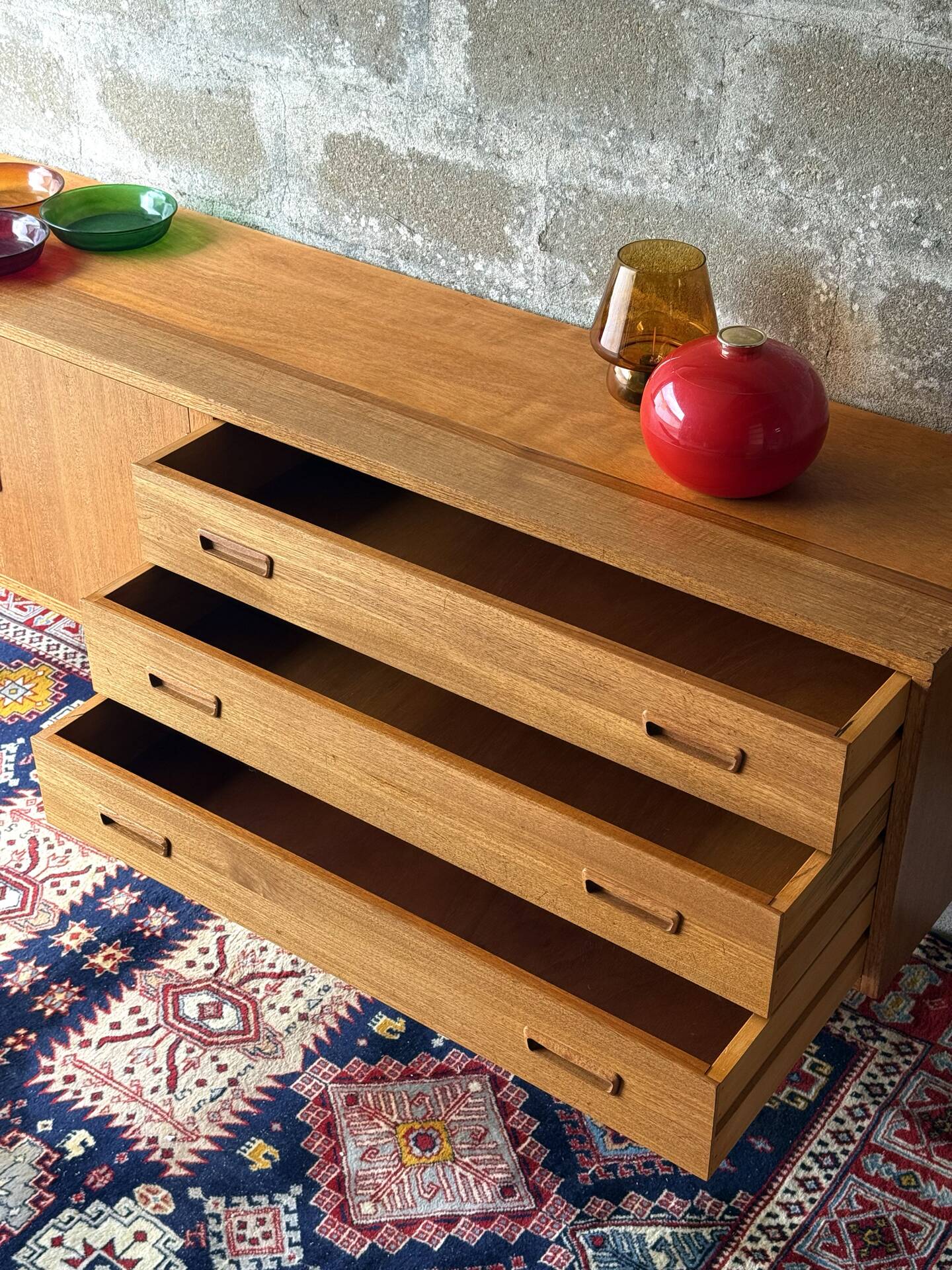 Enfilade scandinave vintage en teck, 1970