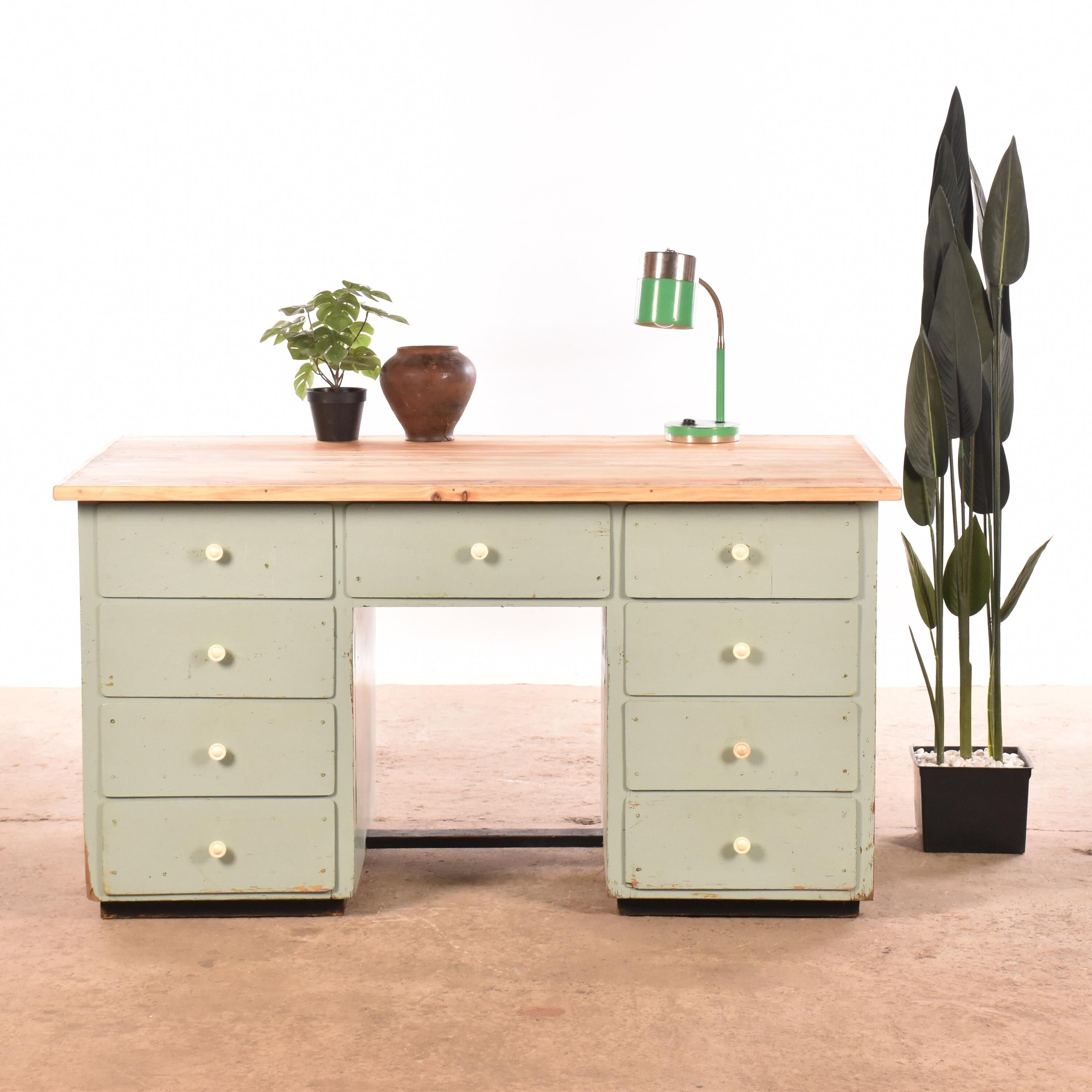 Industrial old desk Workbench