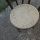 Set of 6 bistro chairs canned in curved wood N°18