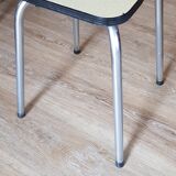 Formica extension table set, 2 chairs and 2 stools