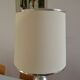 See delmas lamp 70's with fabric and metal lampshade