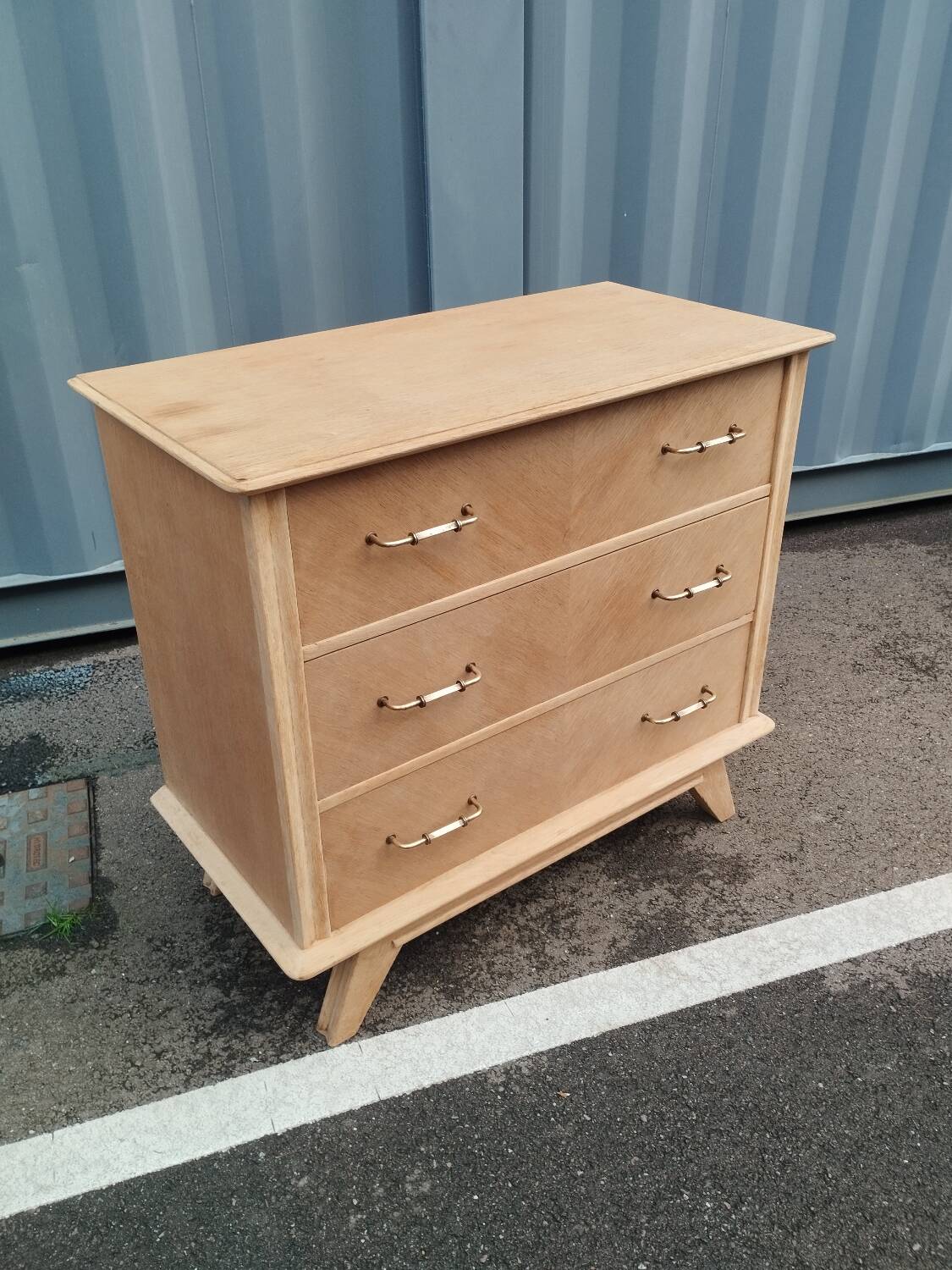 Commode pieds compas ancien vintage