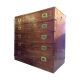 Commode de marine en acajou fabrication vers 1940