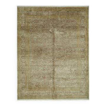 Tapis Oushak en laine noué à la main turc 280 cm x 360 cm