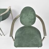2 Belgo Chrom dinning chairs Memphis style