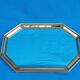 Octagonal wooden mirror from the 1980s
