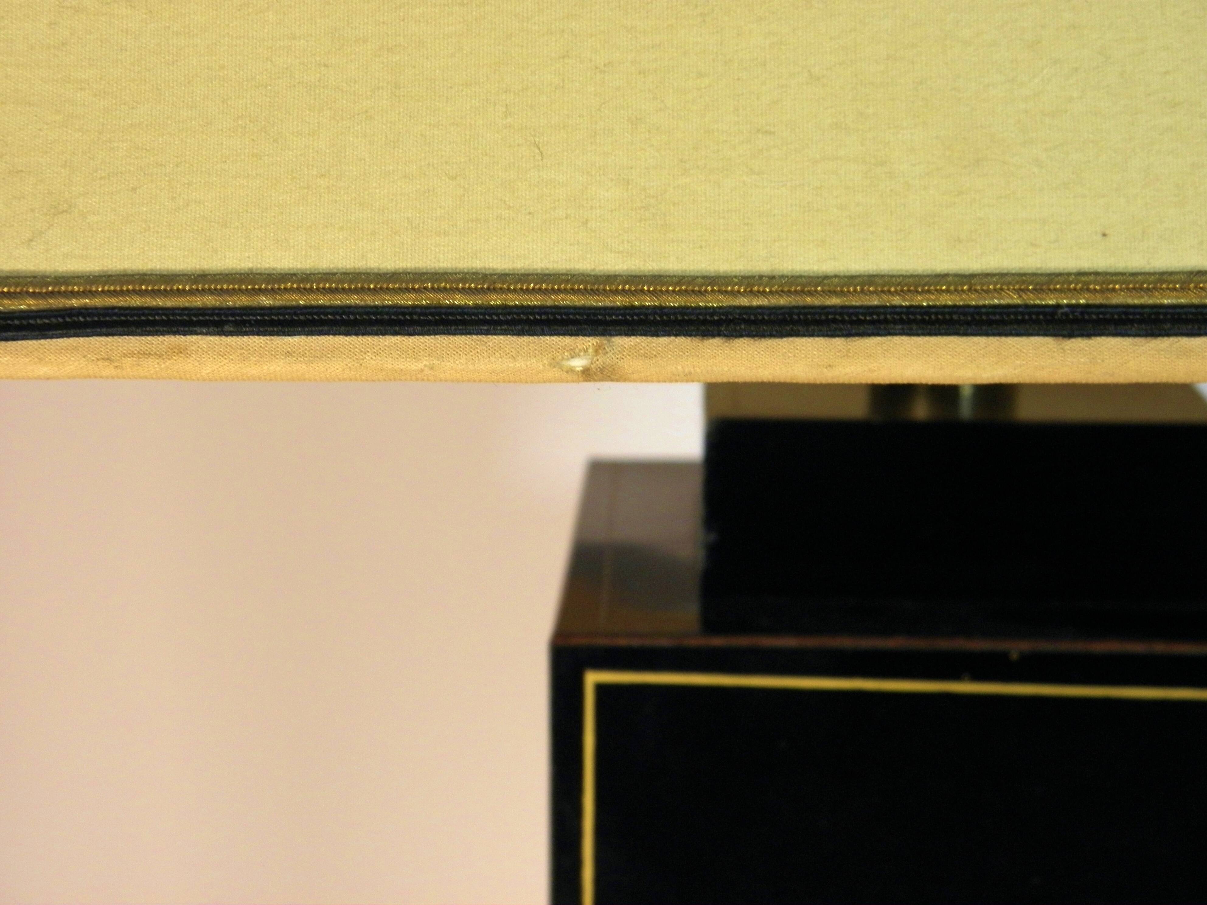 Black and gold pagoda lamp 1970