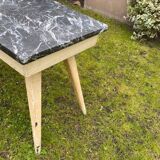 Coffee table with compass legs