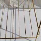 Golden metal side table 60s