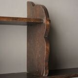 Étagère hollandaise en bois massif en forme de nuage, années 1930