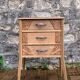 Art Deco chest of drawers in raw wood, 1930