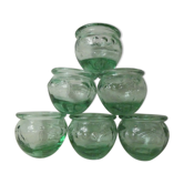 Set de 6 pots à confiture vintage en verre