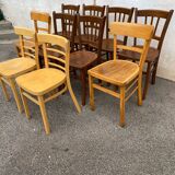Set of 10 bistro chairs