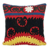 Vintage embroidered cushion cover 33x33 cm