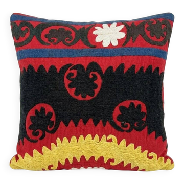 Vintage embroidered cushion cover 33x33 cm