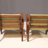 Pair of arm chairs by Karel Kozelka & Antonín Kropáček for Interier Praha,