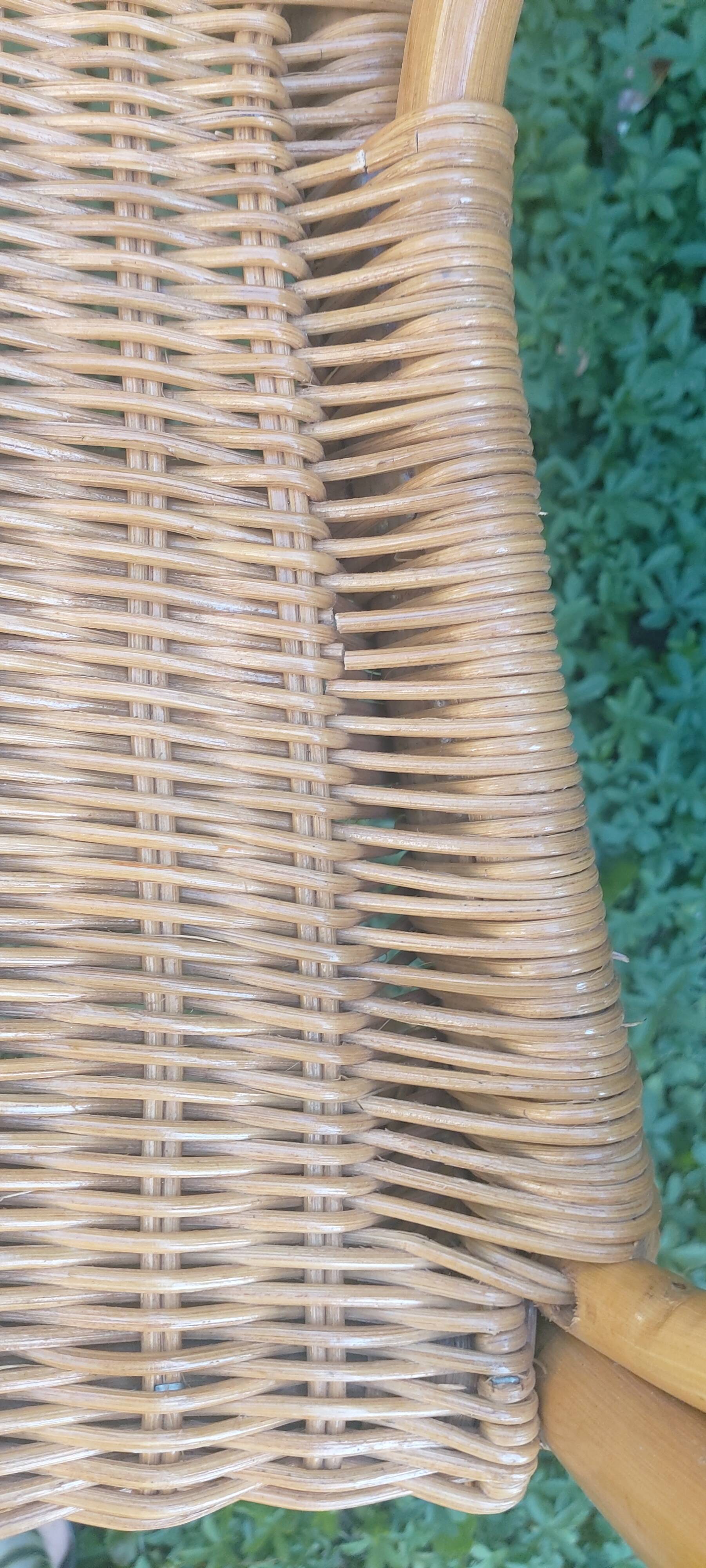 Rattan armchair