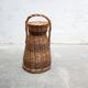 Vintage wicker and rattan basket
