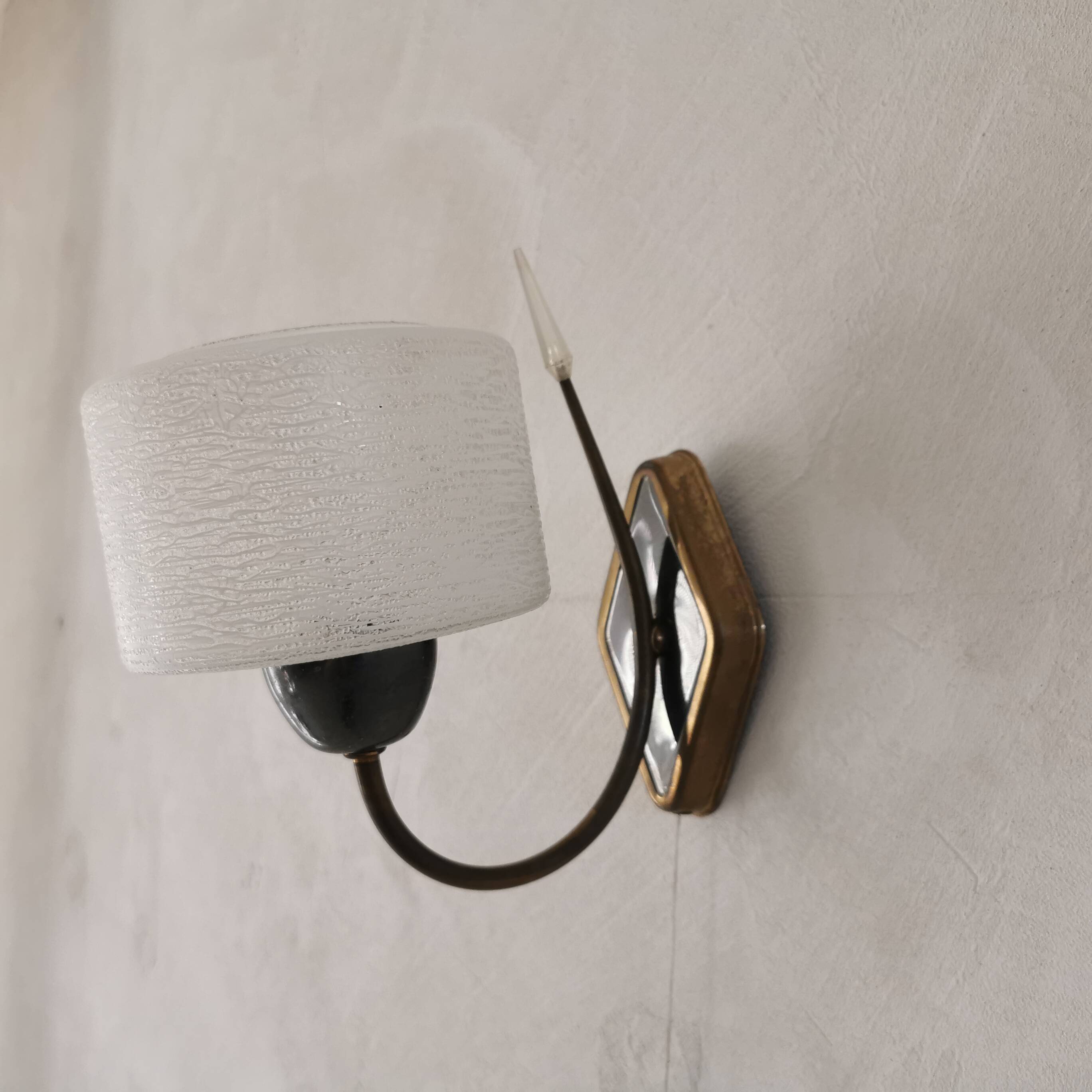 Gold metal wall lamp