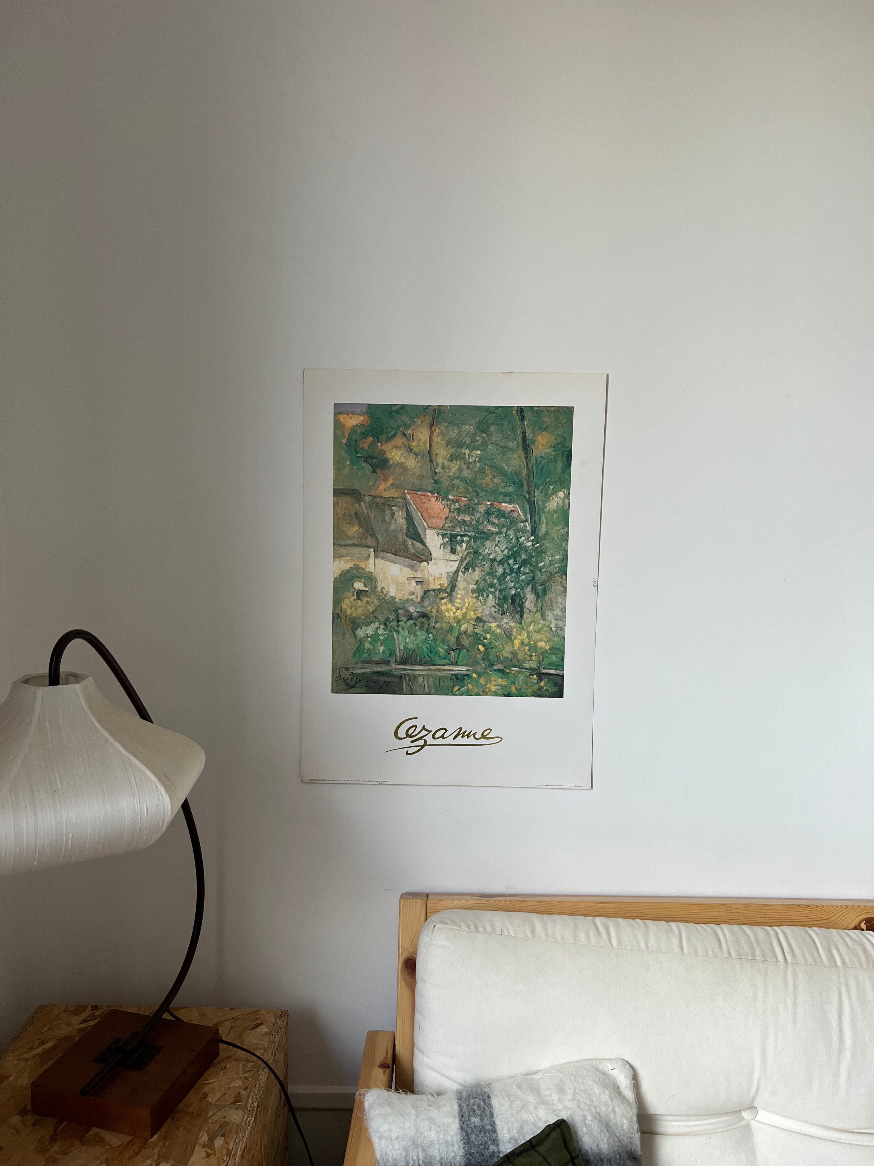 Museum poster reproduction of classical painting The House of Father Lacroix in Auvers by Cézanne