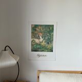 Museum poster reproduction of classical painting The House of Father Lacroix in Auvers by Cézanne