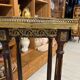Wooden and brass saddle