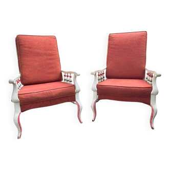 Pair of antique armchairs