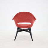 1960s Miroslav Navratil Fiberglass Shell Lounge Chair, Czechoslovakia