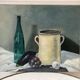 tableau huile sur toile nature morte vintage