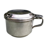 Individual silver metal coffee filter