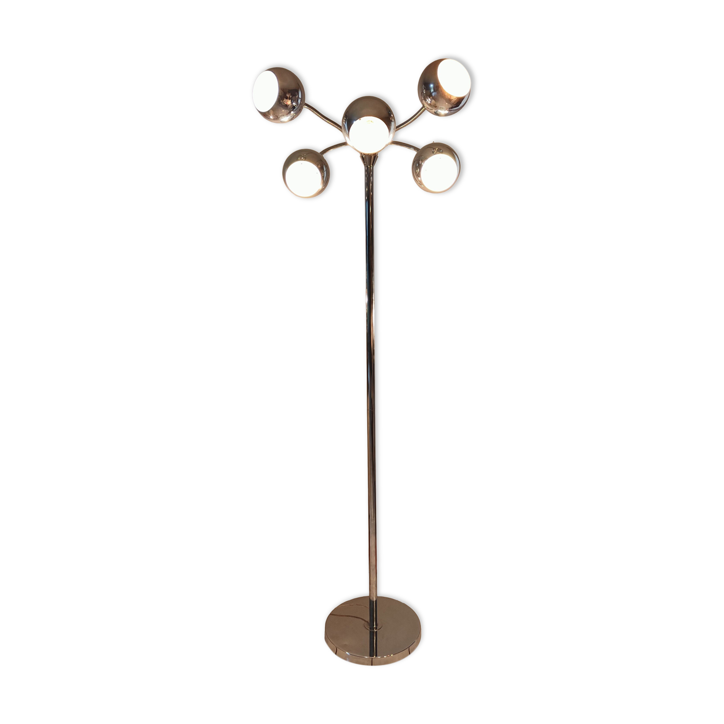 Articulated eyes ball floor lamp