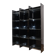 Vintage Space Age bookshelf in black and clear plexiglass – 1970