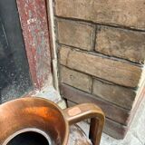 Small old oval gilded mirror