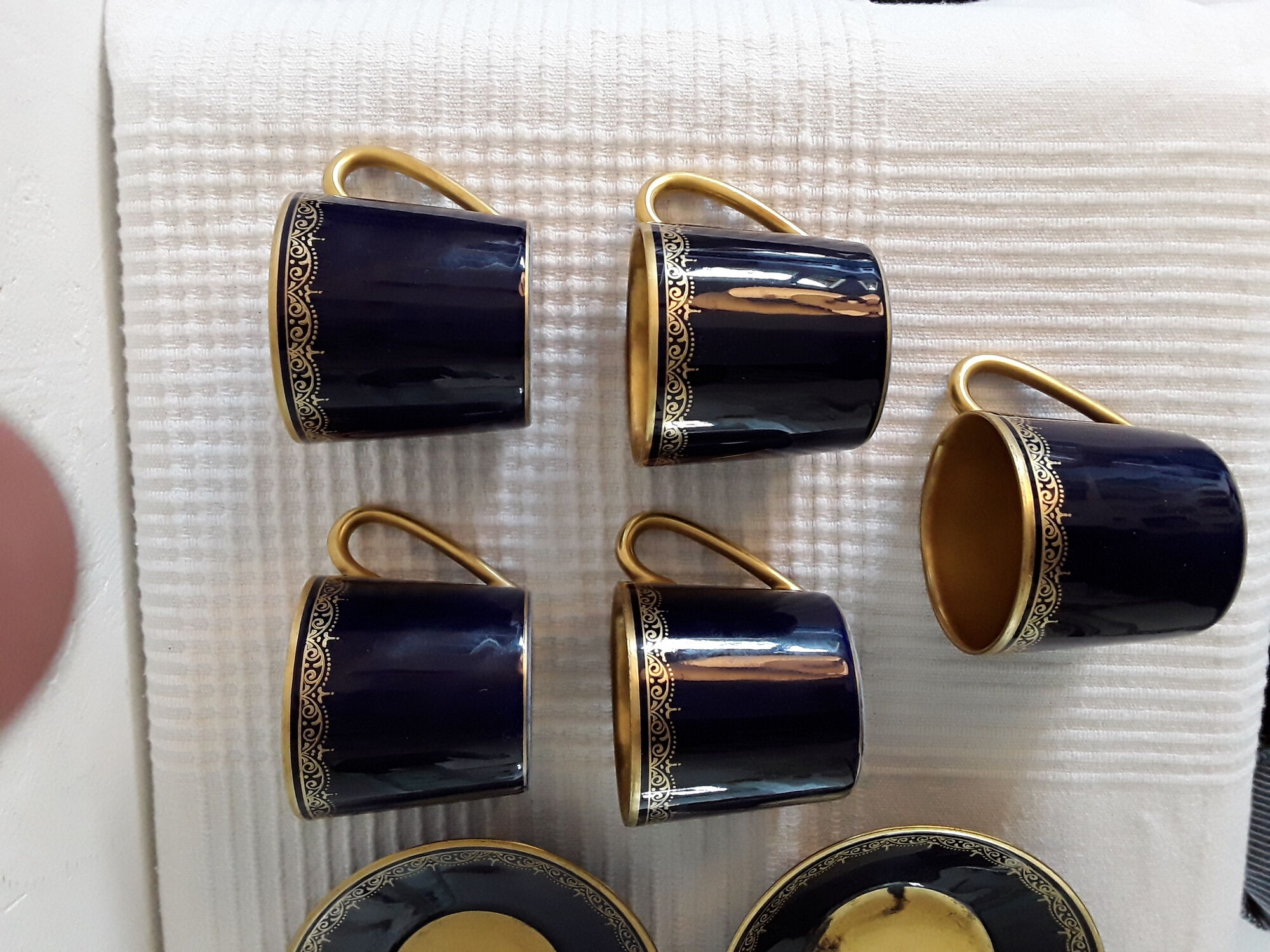 Coffee cups,  Reflection of Europe, Limoges, France