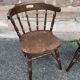 Vintage Hutten style 80s Western bistro wooden armchairs