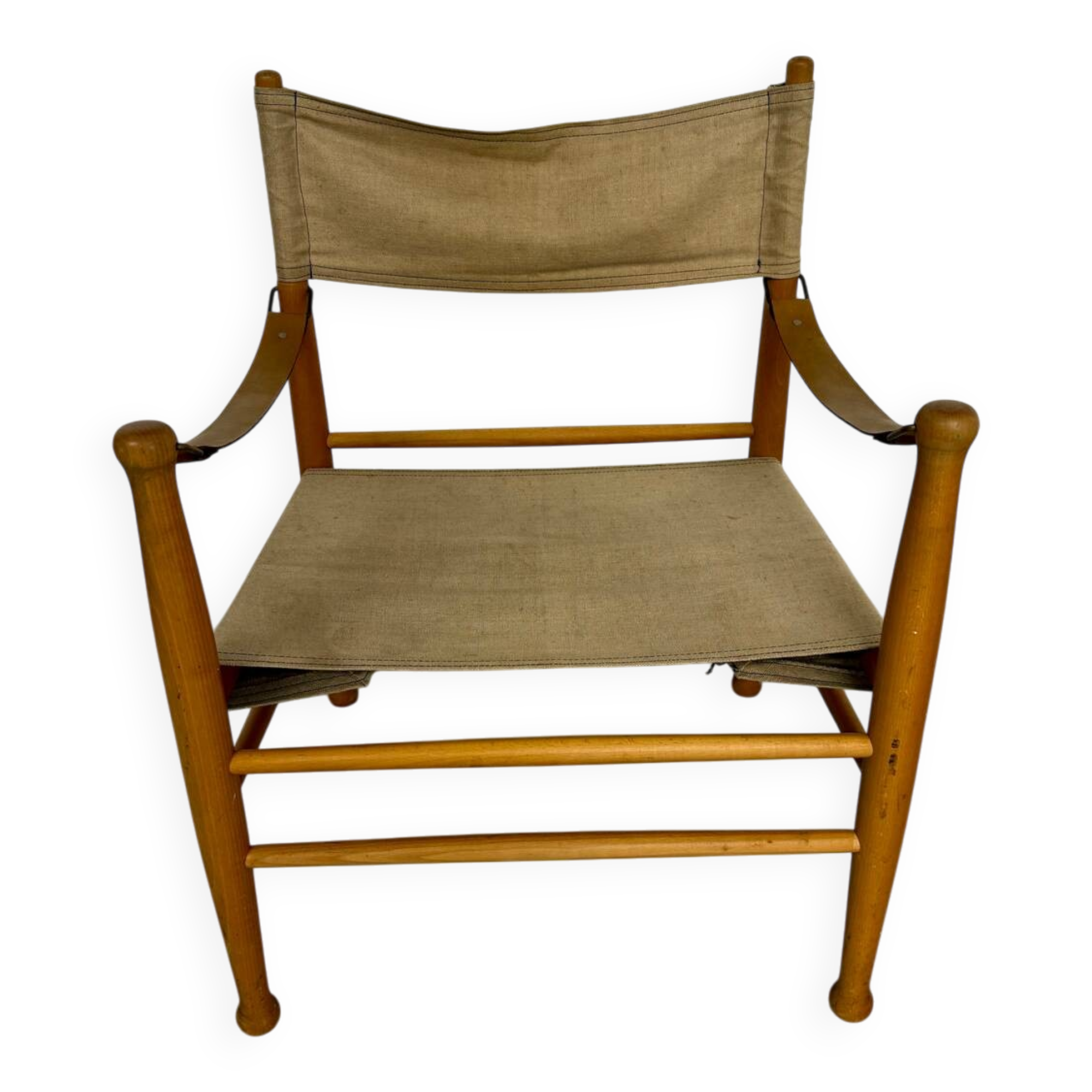 Danish Scandinavian safari chair from the 60s by Farstrup Stolen