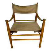 Chaise safari danoise scandinave années 60 design Farstrup Stolen
