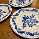 Set of 3 Sarreguemines dessert plates
