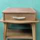 Pair of bedside tables, 1950s, compass legs