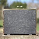 Vintage magazine rack, two-tone woven brass magazine rack, book storage