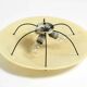 Extremely rare large round Mid Century Modern fiberglass ceiling lamp | Ø 5