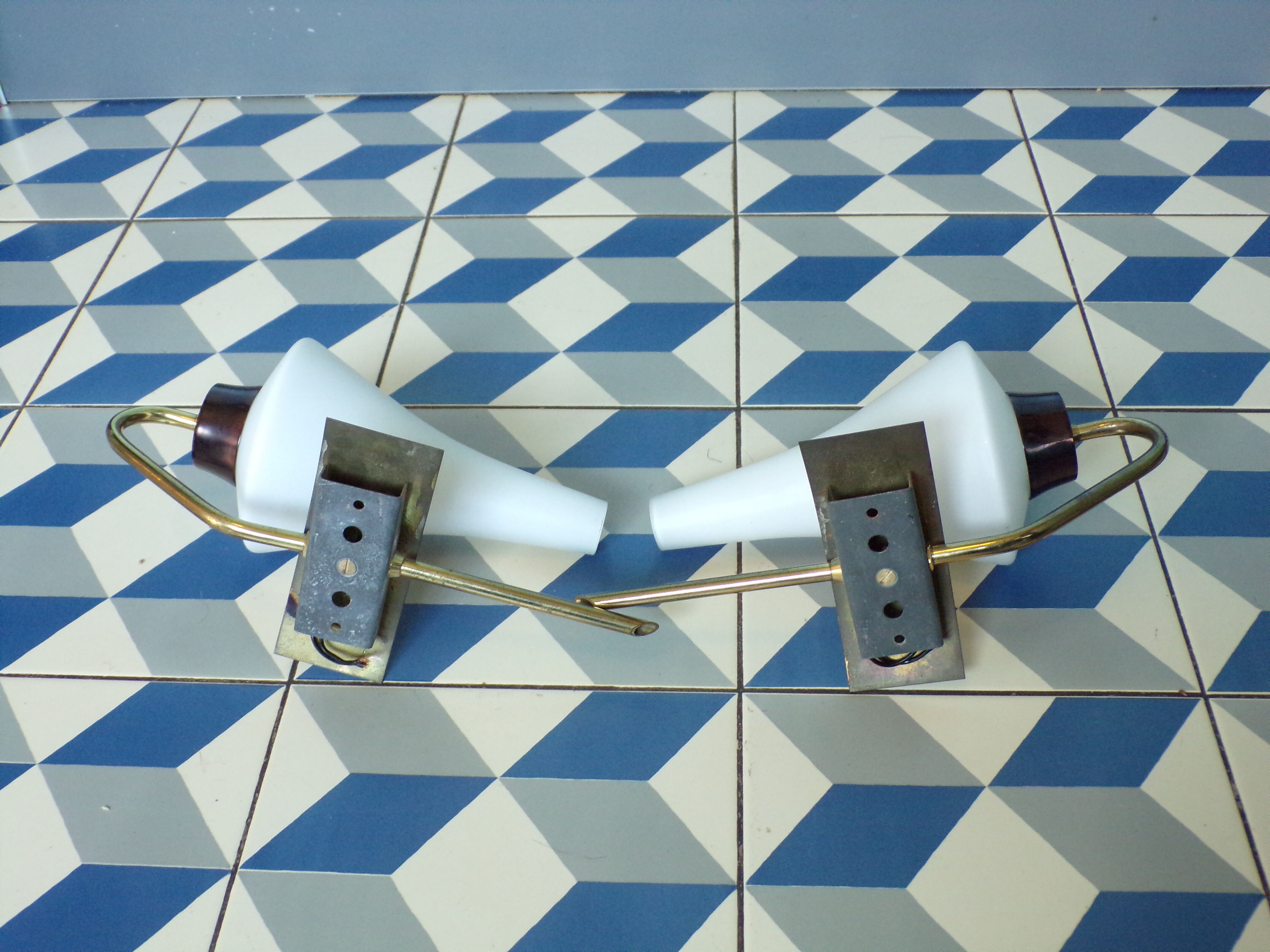 Pair of wall lamps 1960