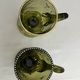 Art Nouveau, two enameled glass and gold cups early 20th century
