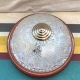 Round glass ceiling lamp