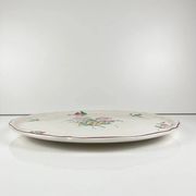 Plat à gâteau KG Lunéville, modèle "Réverbère", motif tulipe