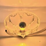 Pair of Ezan art deco glass and chrome wall lights