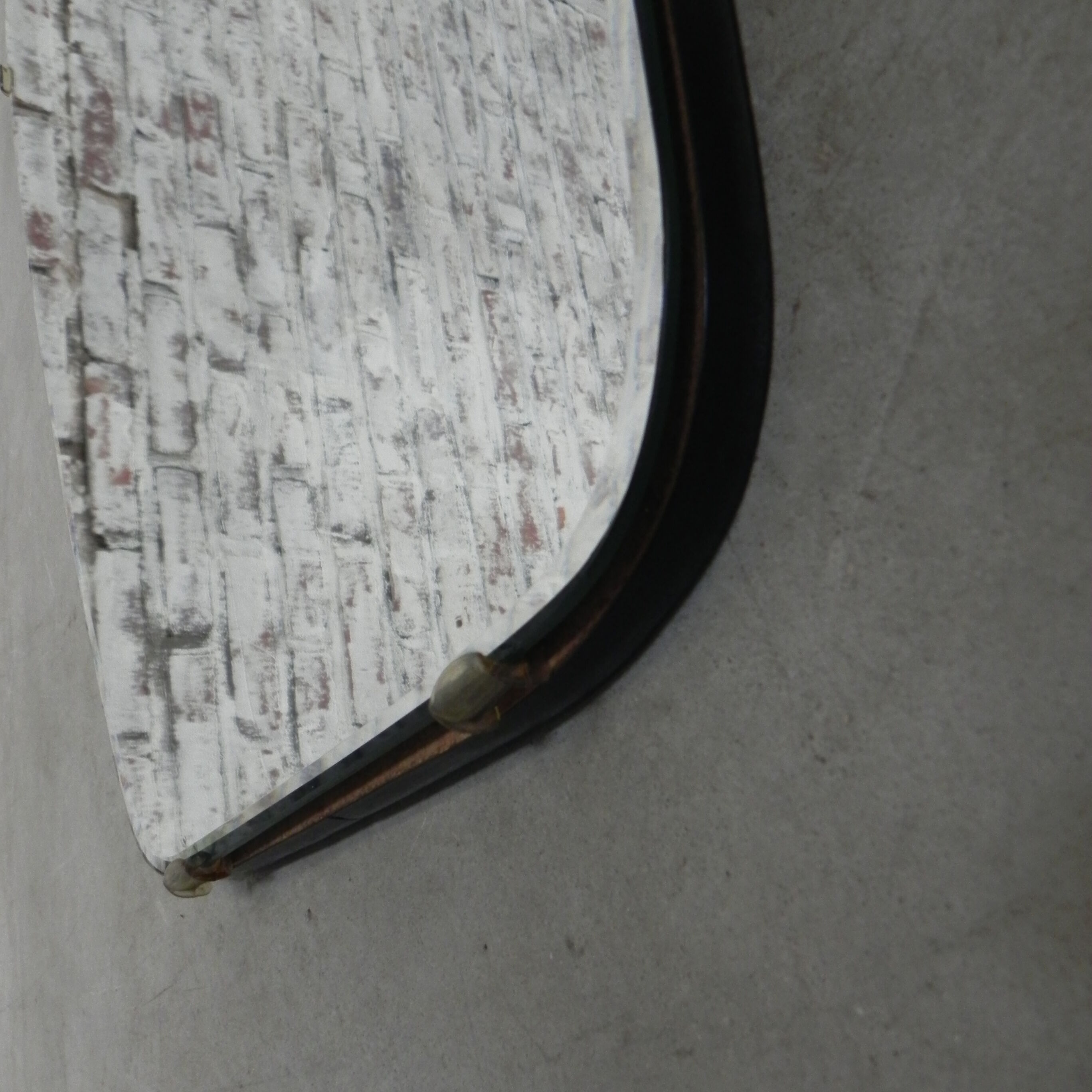 Vintage mirror from barber shop - 92x61cm