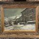Tableau Peinture paysage enneigé