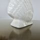 Italian "shell" lamp in cracked ceramic from the 70s and 80s