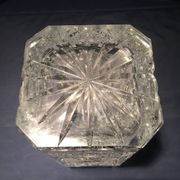 Whiskey carafe in bohemian crystal table art at the time of the digestive